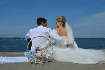 配婚纱照的唯美句子