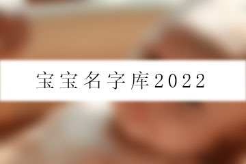 宝宝名字库2022
