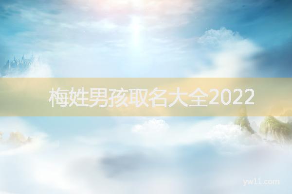 姓梅男孩诗经起名，梅姓男孩取名大全2022